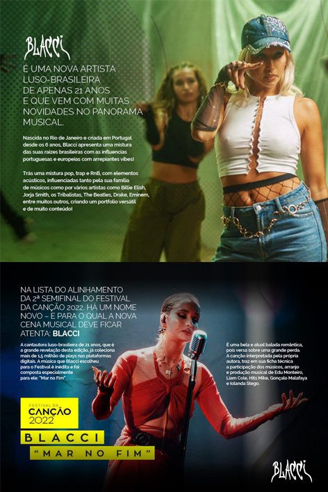 Blacci Apresentação da Cantora - Festival da Canção